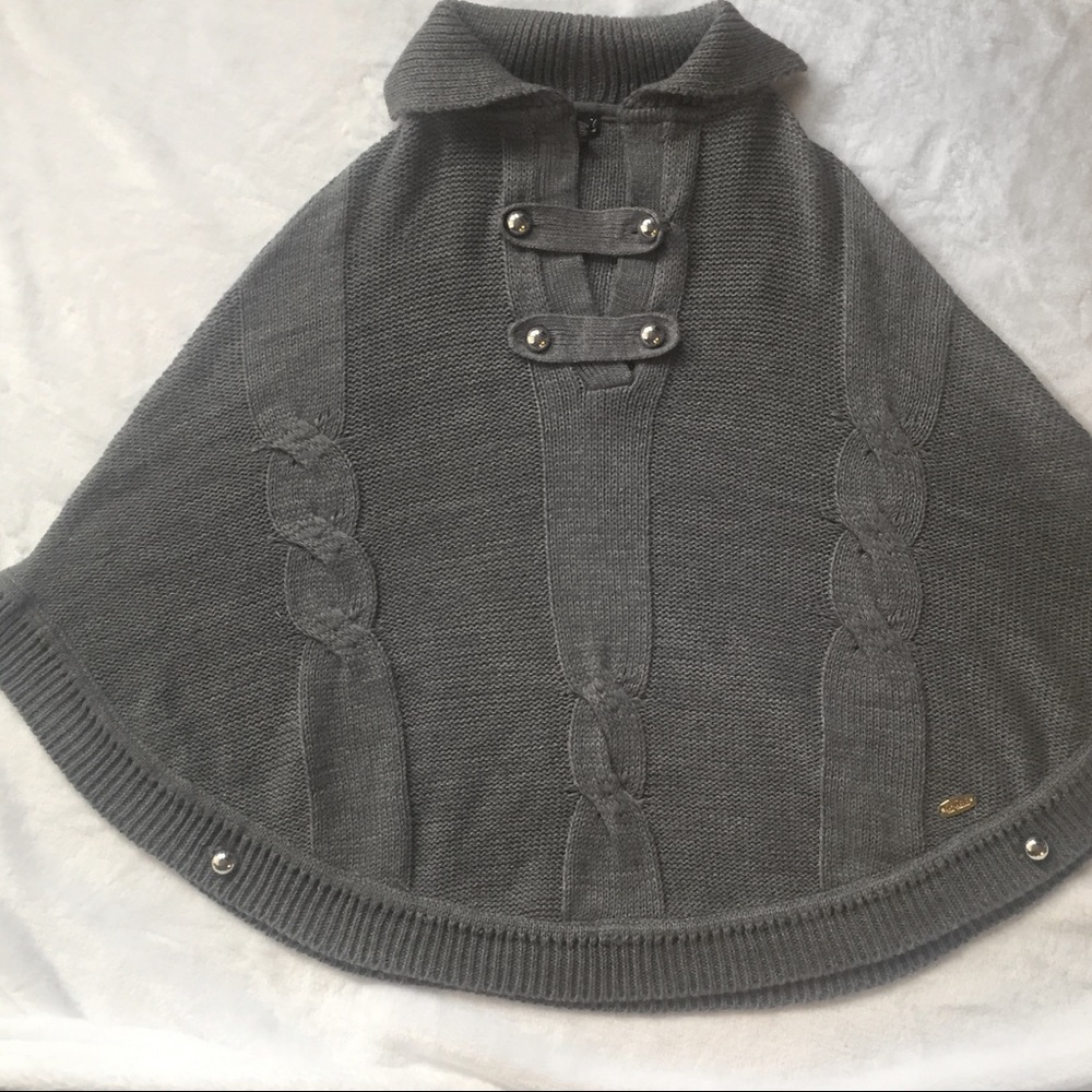 Kathy Van Zeeland Poncho Sweater